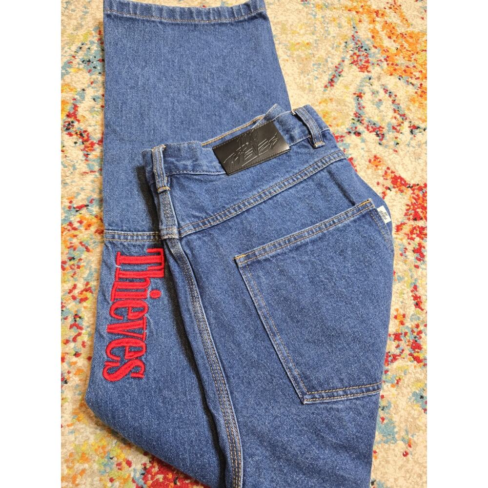 100 Thieves Double Knee Denim Blue Jeans Size 32x30 Limited Edition Workwear